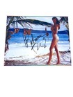 Authentic Signed Nude Model Beach Photo Rebecca Romijn Stamos 1990s