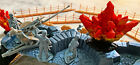 Wwii German D-day Defense Bundle - 54mm Unpainted Plastic Toy Soldiers