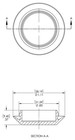 Caplugs Bpf-13 16-6 Bpf Series Button Plug Flush Type Heads Flush Mount Black
