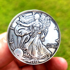 American Silver Eagle Coin Ring   999 Silver   Sterling Silver Band  Choose Year