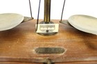 Antique Henry Troemner 52f Apothecary Brass Scale Weight wood Case  Philadelphia