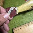 Antique Hand Made Red Yellow   Wooden Spear Fish Decoy Ice Fishing Lure Folk Art