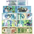 Sports Folder-card  Myanmar  Russia  Fiji  And Afghanistan 5 Pcs Set  Unc W  Coa