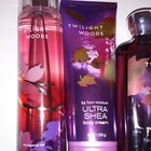 Set Of 4 Bath   Body Works Lotion Wash Gel Fragrance Spray Mist Twilight Woods