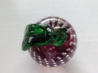 Vintage Prestige Art Glass Co Apple Fruit Glass Paperweight Controlled Bubbles