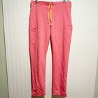 Figs Yola Skinny Scrub Pants Neon Pink Size Large Tall
