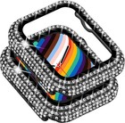 For Apple Watch 9 8 7 6 5 4 3 se Diamond Bling Case Cover 38 40 41 42 44 45mm