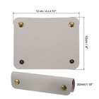 Luggage Handle Wrap  2 Pack Pu Handbag Grip Identifier With Clasp  Gray
