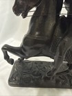 Antique Spelter Statue Buffalo Bill Wild West Cavalier Statue W intact Lasso