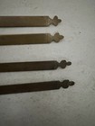 4 Victorian Brass Carpet Stair Rods Original Fleur De Lis 2 Sizes