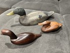 Vintage   Antique Wood Duck Decoys Set Of 3