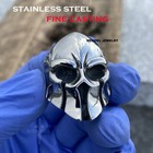 Mendel Mens Biker Gladiator Skull Spartan Helmet Ring Stainless Steel Size 7-15