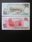 World Mixed Unc Argentina Banknotes Lot Of 2 Notes 50 Pesos   1 Peso