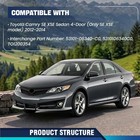 Front Upper Bumper Grille  Fit 2012-2014 Toyota Camry Se Xse Black Front Upper  