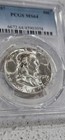 1957 Franklin Half Dollar 50c Pcgs Ms64 Uncirculated Silver Us Mint Coin