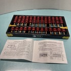 Vintage Lotus Flower Brand Chinese Abacus 13 Rods 91 Beads New Old Stock Red