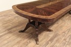 Large 9 Foot To 21 Foot Mahogany Dining Table With Duncan Phyfe Pedestals  An   