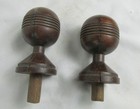 Antique Turned Wood Finials Salvage Restoration Reclaimed Four Pieces