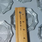 Vintage Reims Pressed Glass Coasters Set Of 6 Starburst Scalloped Edge 3 5 