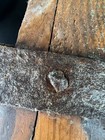 Antique Primitive 1790   s- 1820 s Wooden Barn Tool-or Tack Chest Forged Hardware