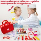 Doctor Kit For   36 Pcs Pretend Doctor Playset Kit For Toddlers 3-5 With Bag    
