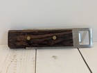 Vtg Mcm Wood And Stainless Steel Sliding Bottle Opener