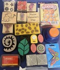 Lot Of 50 Various New   Unused Craft Supplies Tools  Stamps  Accessories