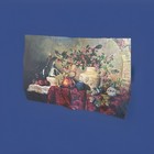 Vintage Tapestry Wall Hanging Large 50x35   still Life Scene Art Fabric