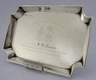 General Strike Sterling Silver Great Western Railway Desk Tray Dish 1926 Antique