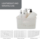 Small Herringbone Bin Storage Tote Basket Organizer Decorative  Good For Closets