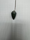 Vintage Bloodstone Pendulum Divination Dowsing Tool With Chain