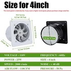 4 6 8 10 Inch Exhaust Fan Ventilation Extractor Fan Wall-mounted Blower Duct Fan