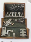 Antique Singer Sewing Machine Oak Puzzle Box With Attachments Pat 1889