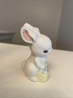 Vintage 1982 Hallmark Porcelain Easter Bunny Holding Basket Of Eggs 2 5   