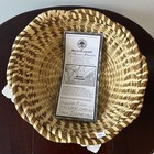 Large Round Gullah Sweetgrass Basket Palm Beach Estate Find