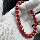 8mm            99    cinnabar Beads Bracelet                           925               
