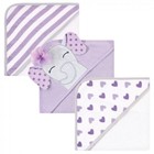 Infant Girl Cotton Hooded Towels Animal Theme Pack Quick Dry Towel Set New