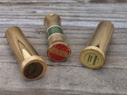 Vintage 3 Pc Mcm Bourjois Evening In Paris Jergens   Cutex Brass Lipstick Tubes