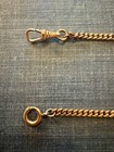 Antique 13 1 4  1 20 12k Gold Filled Pocket Watch Chain New Old Stock Model 8026