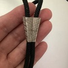 Vintage Braided Bolo Tie Silver Triangle Horse Head Retro Cowboy Chic Adjustable