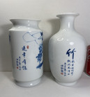 2 Chinese Blue And White Porcelain Vases