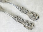 Reed   Barton Francis 1st Sterling Silver Pr Strawberry Forks 4 3 4   No Mono Nm