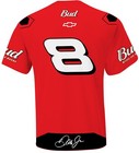 New Dale Earnhardt Jr  8 Budweiser Uniform Polyester Tee Shirt J4986