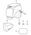 New 2025 2026 Genuine Honda Cb750 Hornet Tank Bag Black 08l89-mks-e00