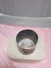      Antique Vtg Hans Jensen Silver Plate Cup Tin  Denmark Story Scene A1