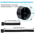 Prestantious 7ft Long Gutter Downspout 7 Feet X 3 1 Inches  1-pack  Black 