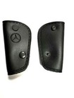 Classic Blade Style Key Holder Cover Leather For Mercedes R107 W108 W109 Black