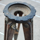 Vtg Antique Craftsman Wooden Metal Surveyors Tripod