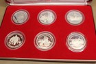 6 Silver Proof Coin Set Commemorating 250th Anniversary Of George Washington