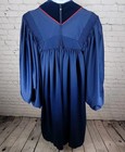 Vtg Ireland Needlecraft Blue Velvet Religious Clergy Vestment Choir Robe Usa M